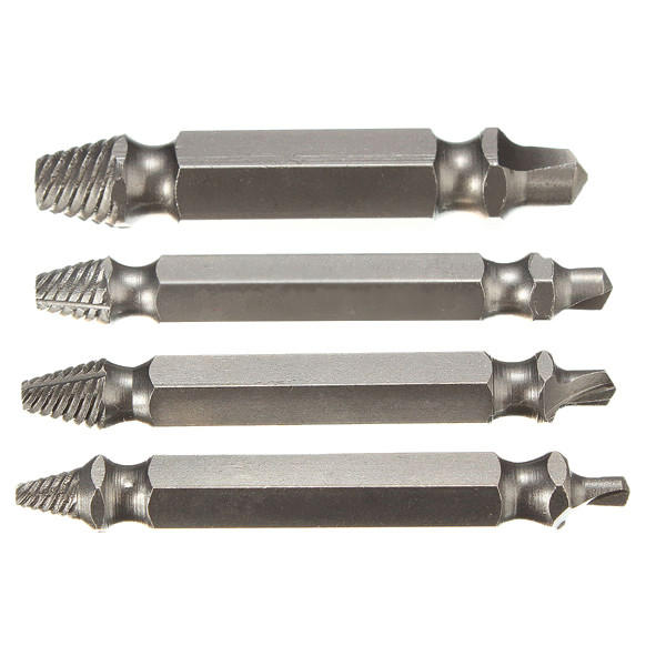 Drillpro 4PCS Double-Sided Screw Extractor, Bolt Remover Tool, Fast Out, Model XYZ - Image 5